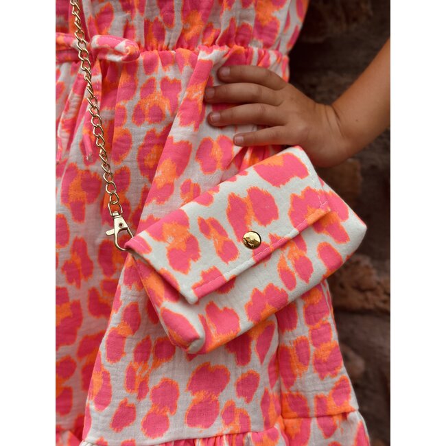 Sabina dress pink/white print