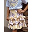 Melanie layered skirt yellow/purple print