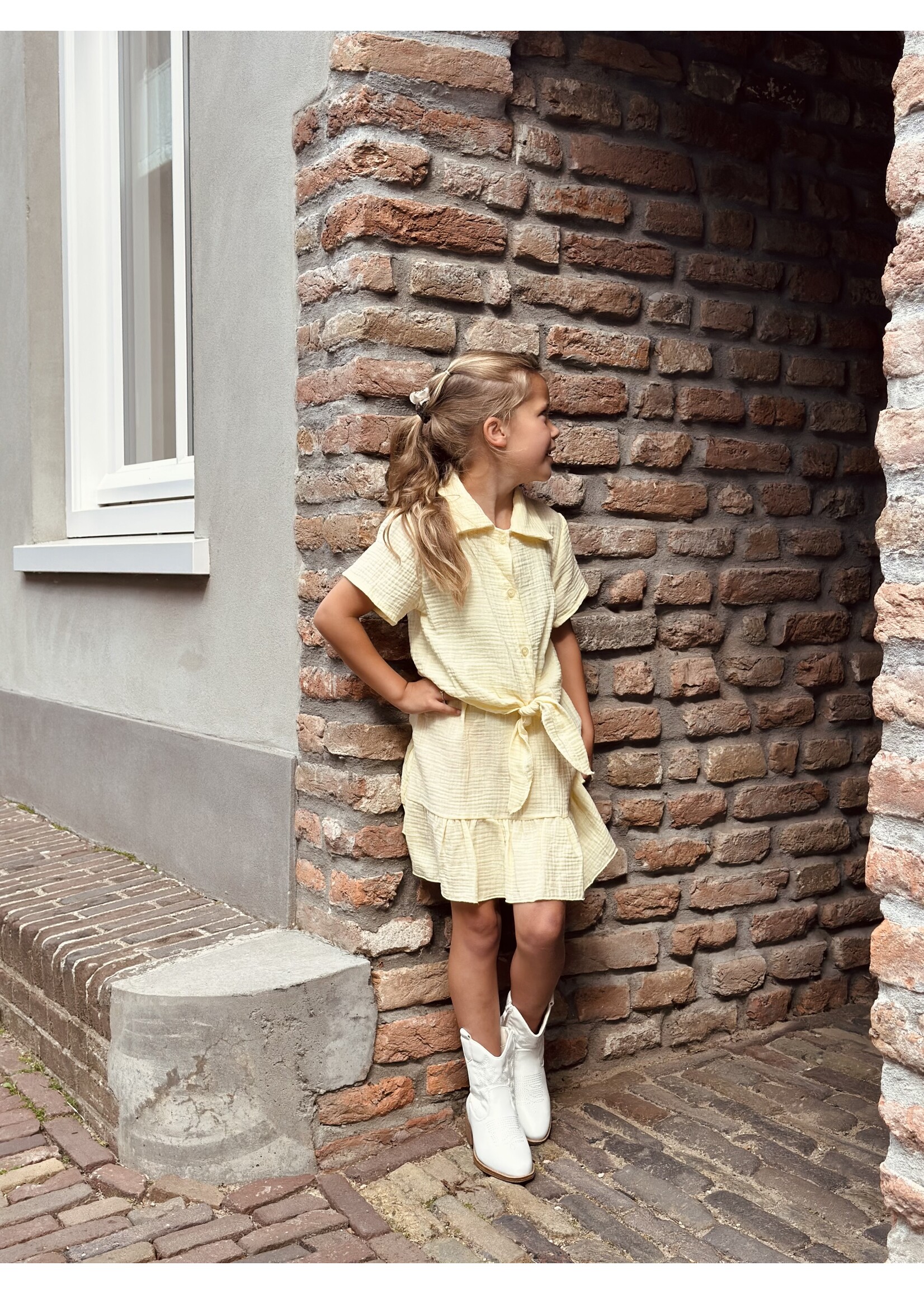 Megan set skirt + top yellow