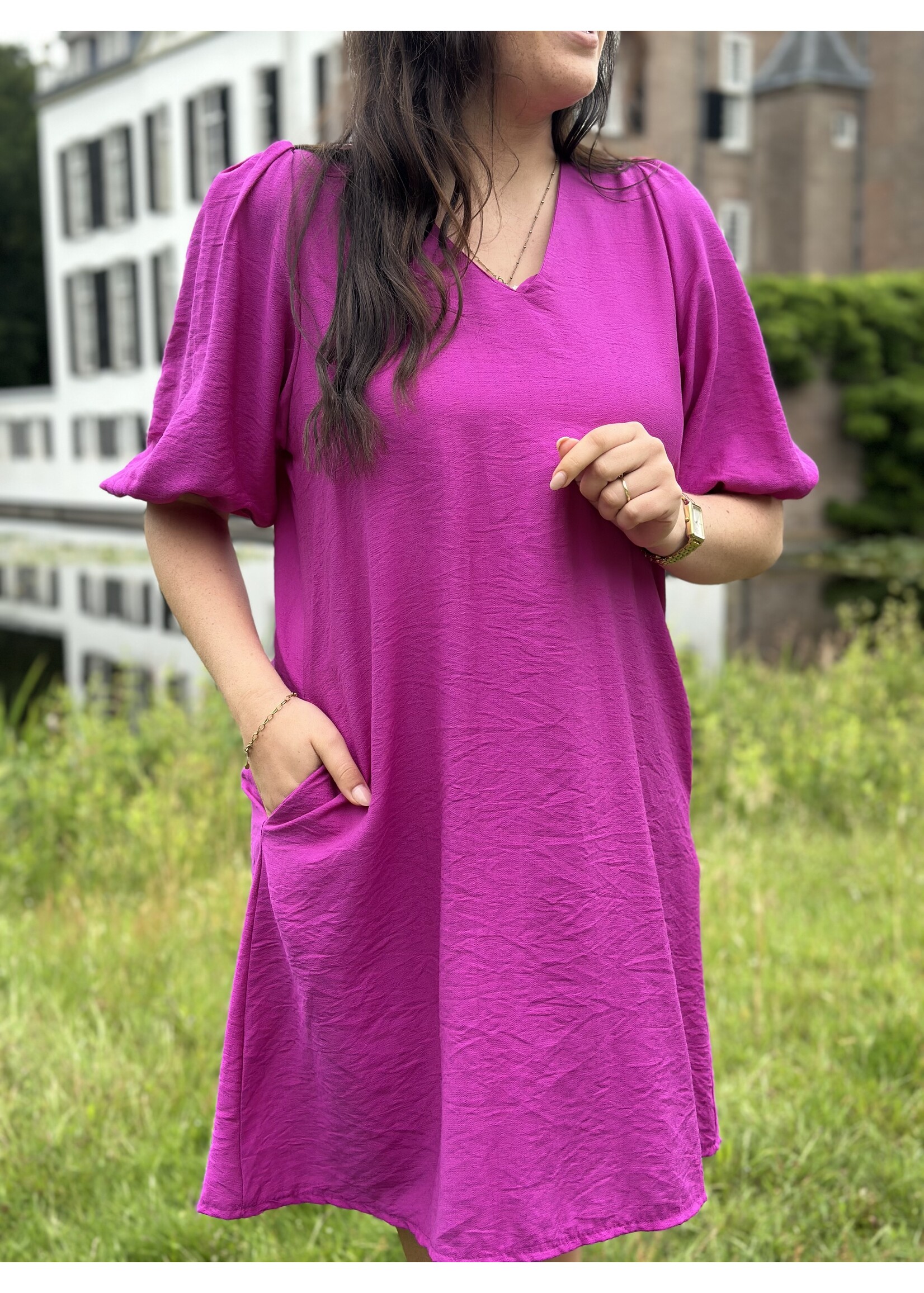 Feliene dress fuchsia
