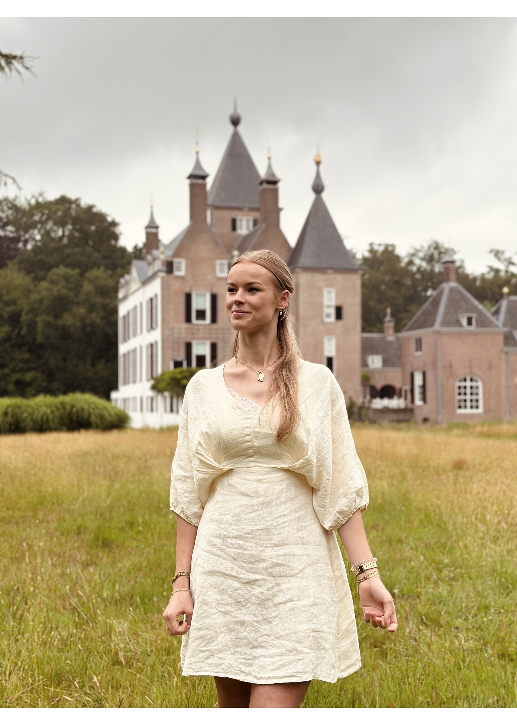 Paula dress beige One Size