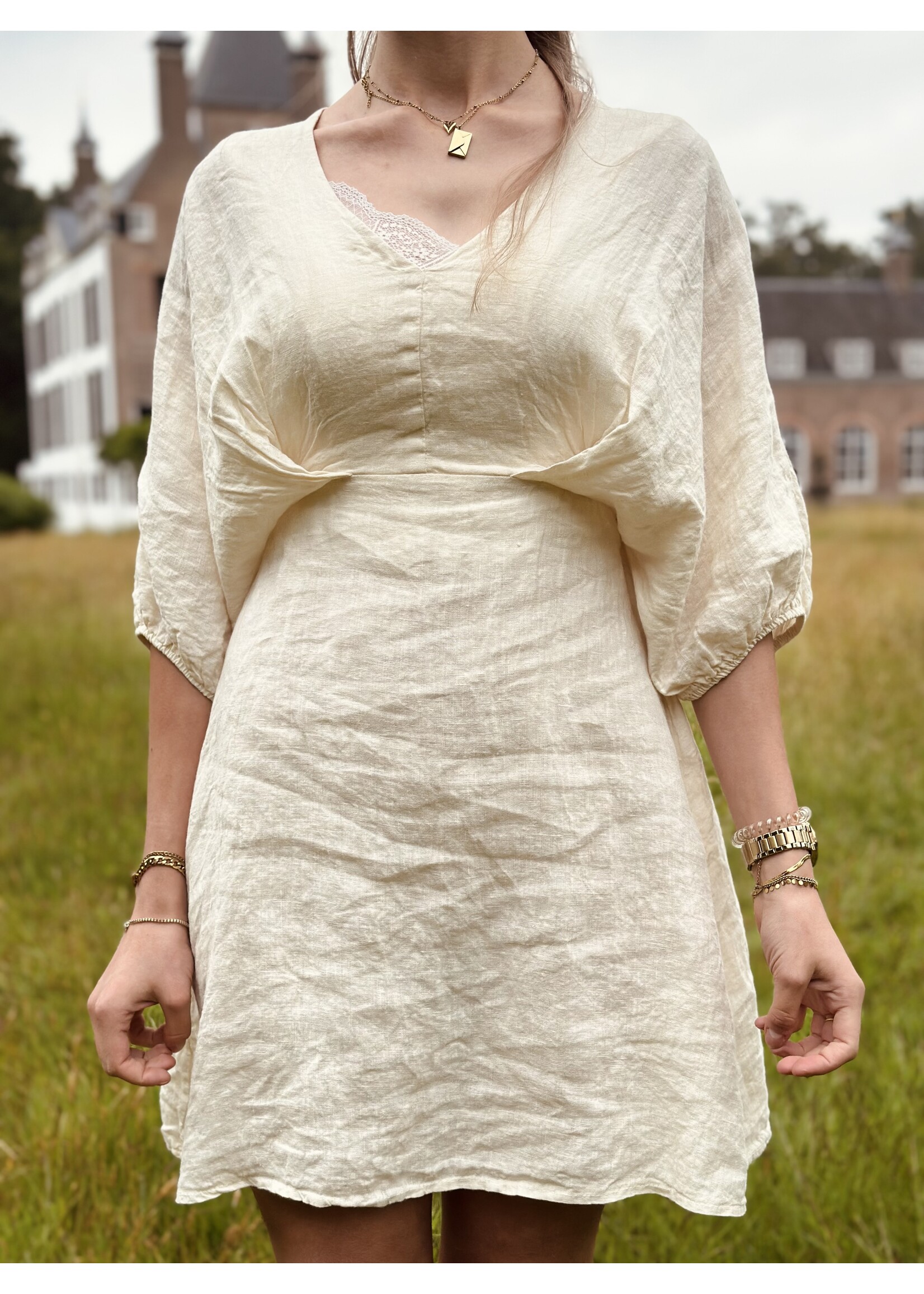 Paula dress beige One Size