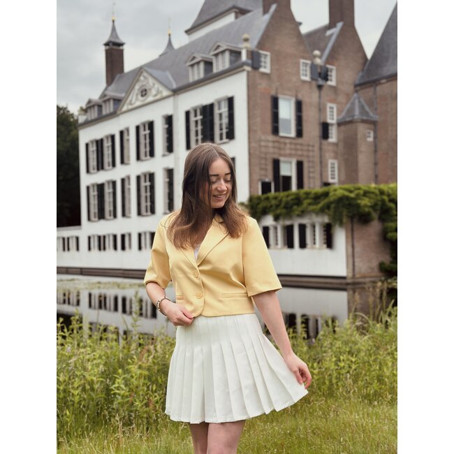 Kristel plissé skirt offwhite