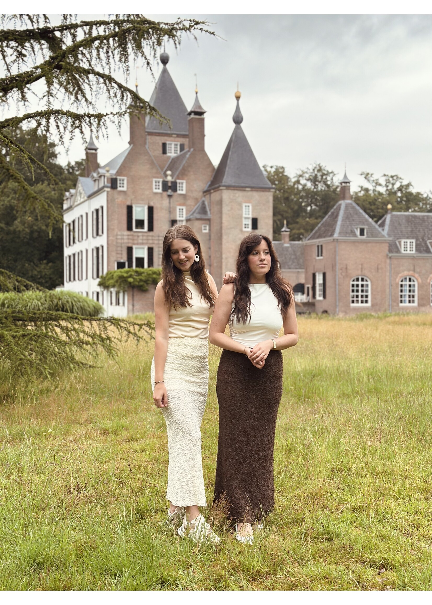 Evy long skirt ecru