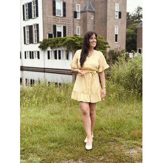 Lofty Manner Lofty Manner Kim dress yellow/gold print