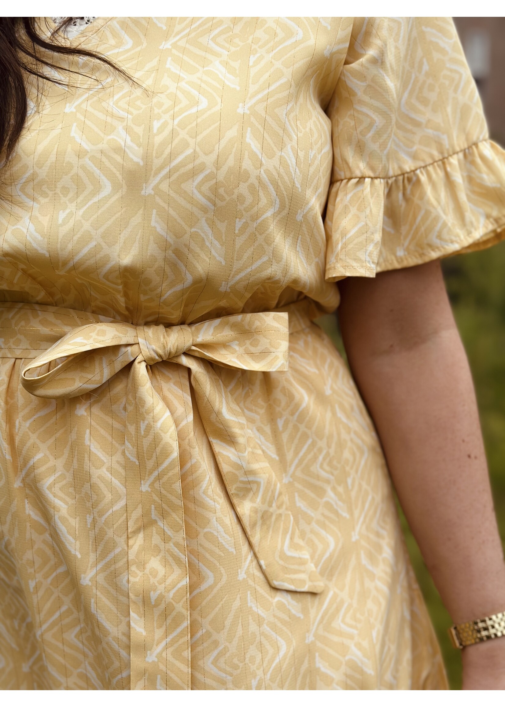 Lofty Manner Lofty Manner Kim dress yellow/gold print
