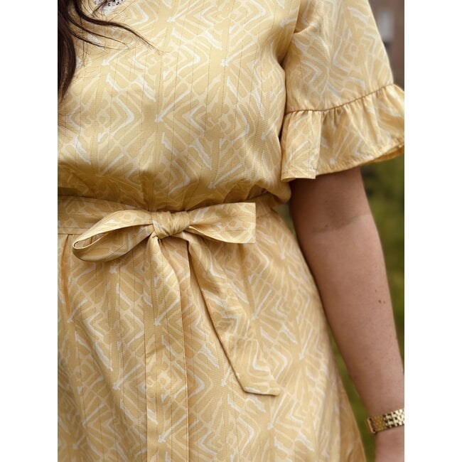 Lofty Manner Lofty Manner Kim dress yellow/gold print