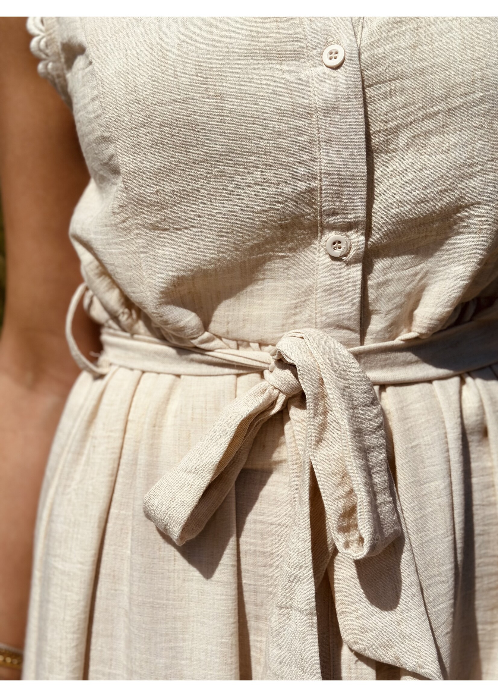 Jannemarije long dress beige