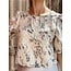 Lofty Manner Lofty Manner Jessey top gold/blue print