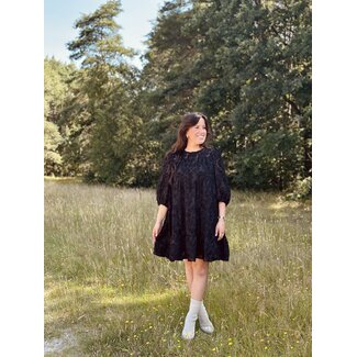 Ryanna feather dress black
