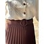Gerlin long plissé skirt brown One Size