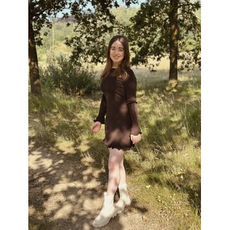 Veraline dress dark brown