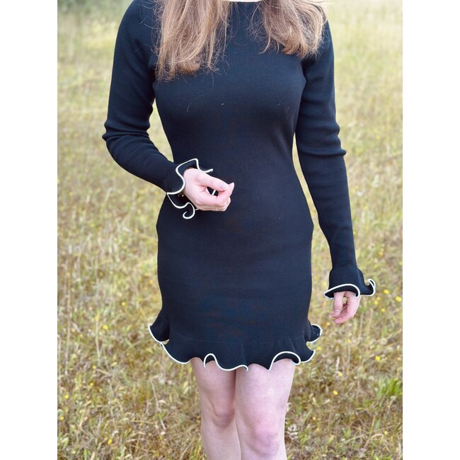 Veraline dress black/offwhite