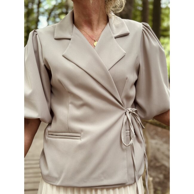 Fione blazer taupe One Size