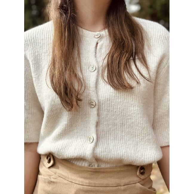 Dorieke cardigan beige One Size