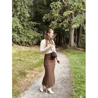 Evyanne long skirt brown