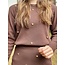 Julane sweater brown gold detail