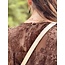 Ryanna feather dress brown