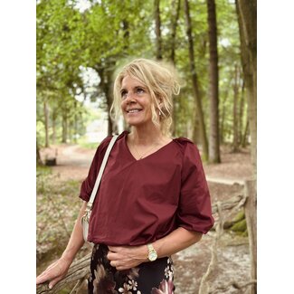 Emila blouse bordeaux red One Size
