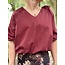 Emila blouse bordeaux red One Size