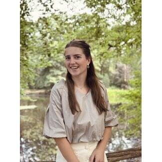 Emila blouse taupe One Size