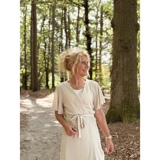 Liana long dress beige