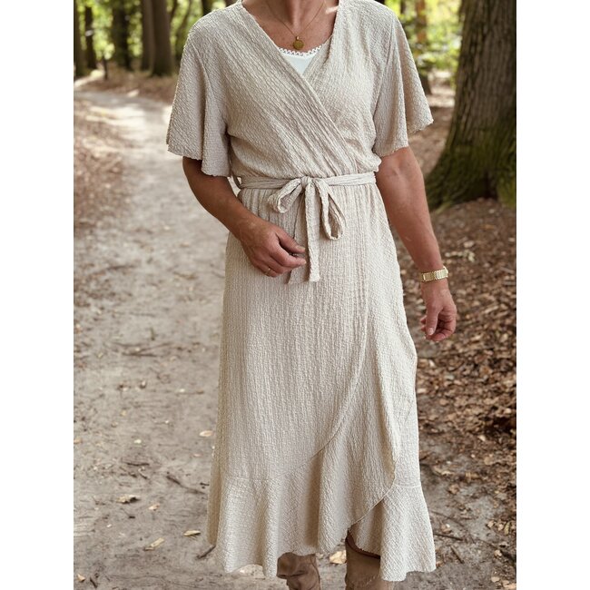 Liana long dress beige