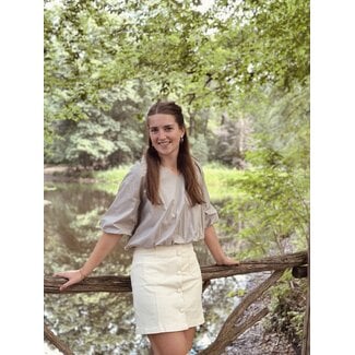 Jelina denim skirt beige