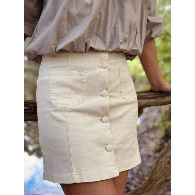 Jelina denim skirt beige