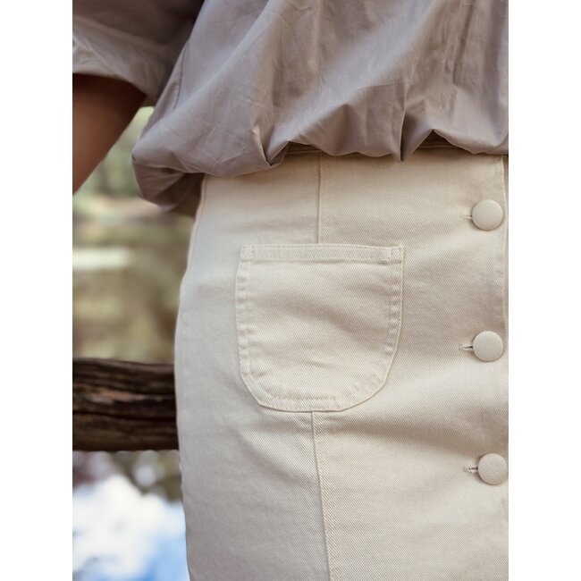 Jelina denim skirt beige