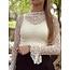 Emara broderie top beige