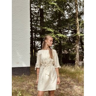 Smashed Lemon Smashed Lemon Jarona dress beige glitter