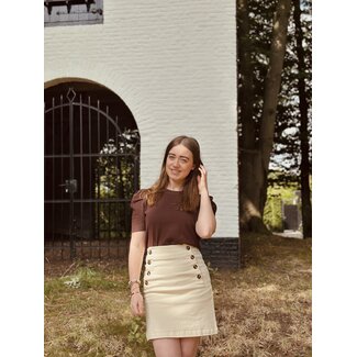 Lizelot denim skirt beige