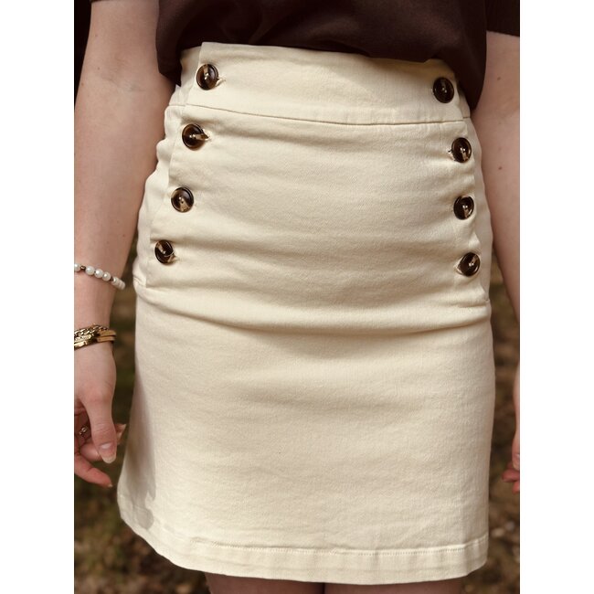 Lizelot denim skirt beige