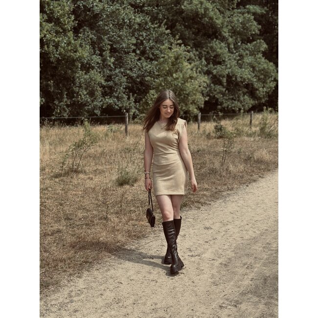 Diara dress suède beige
