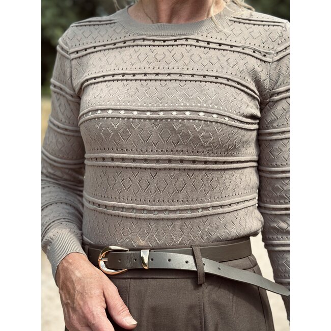 Brigritta sweater taupe