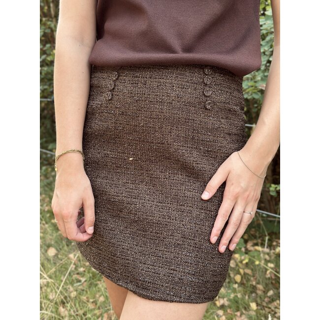 Juline skirt brown glitter
