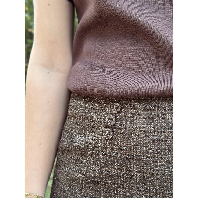 Juline skirt brown glitter