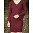 IZ NAIZ IZ NAIZ Juliene dress bordeaux red