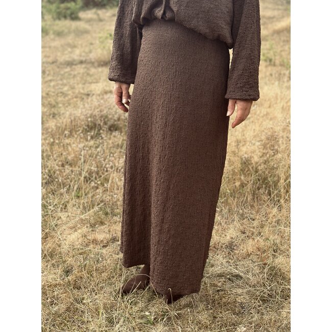 IZ NAIZ IZ NAIZ Juliene long skirt brown