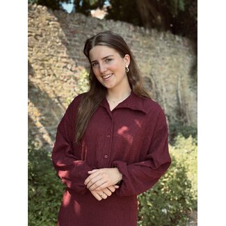 IZ NAIZ IZ NAIZ Juliene bomber bordeaux red