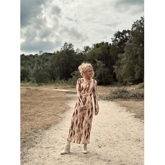 Lofty Manner Lofty Manner Isaly long dress brown print