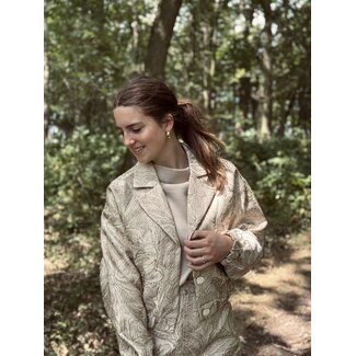 Lofty Manner Lofty Manner Helga bomber jacket gold print