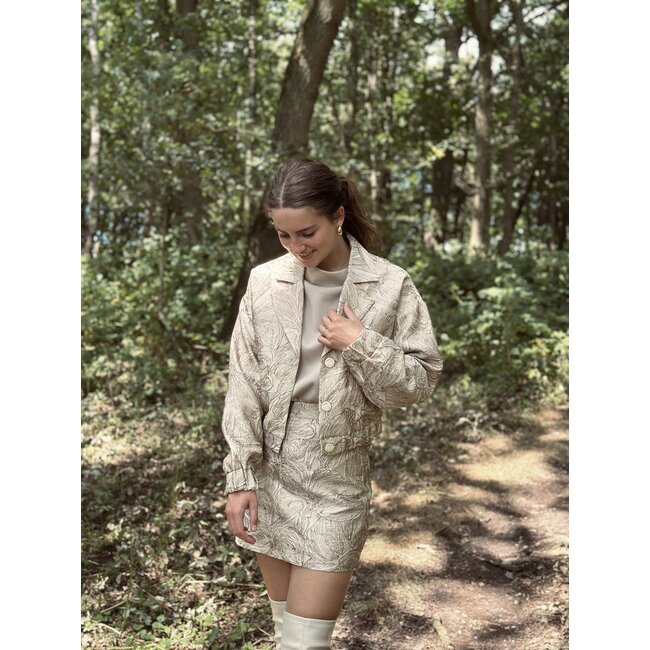 Lofty Manner Lofty Manner Helga bomber jacket gold print