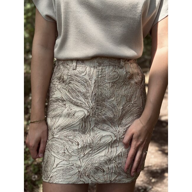 Lofty Manner Lofty Manner Helga skirt gold print