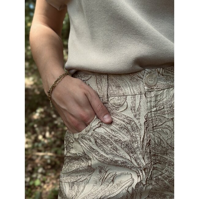 Lofty Manner Lofty Manner Helga skirt gold print