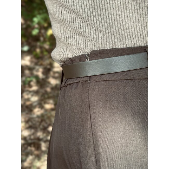 Karin long skirt army green