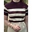 Fleurine top stripes bordeaux red/offwhite One Size