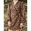 Manona dress brown flower print