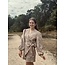 Magrethe dress beige flower print